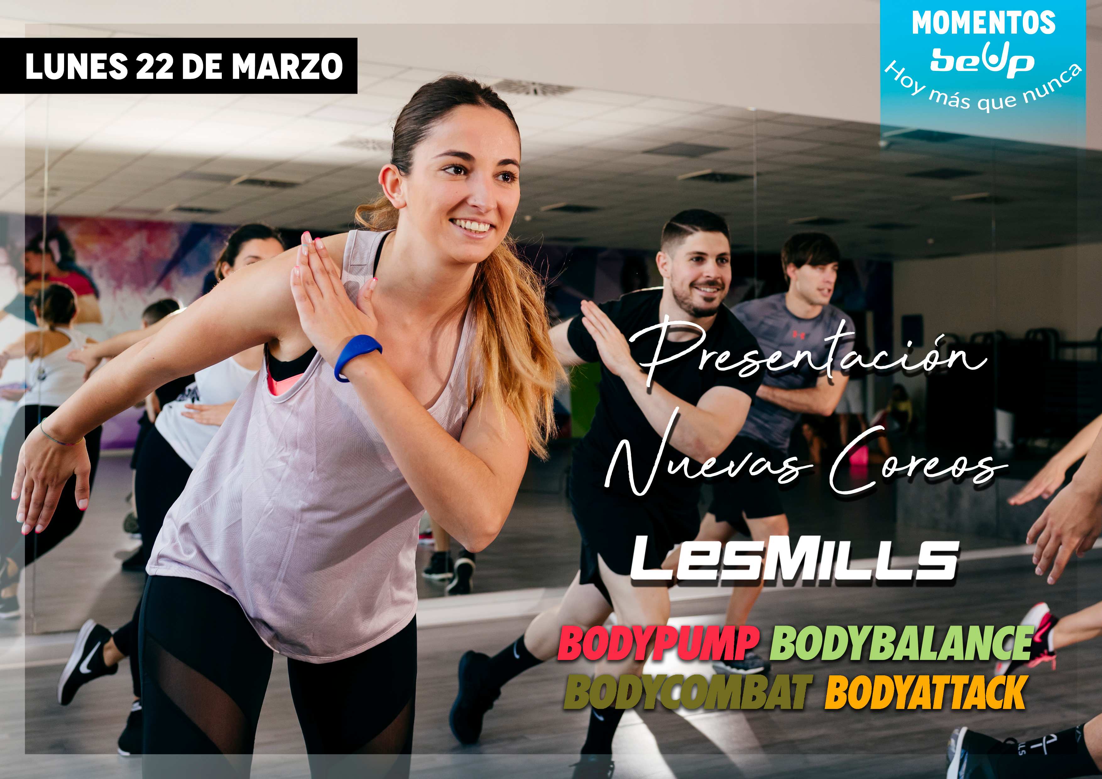 Coreos Les Mills 22 de Marzo